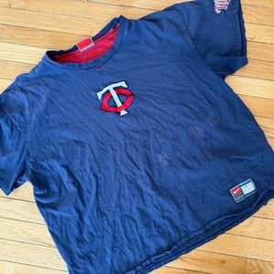 Nike twins Navy Blue Graphic Tee